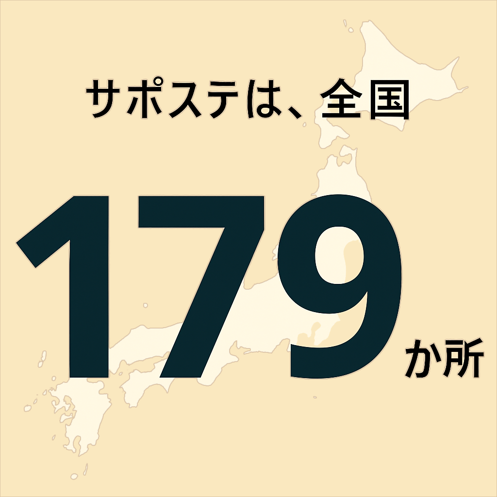 サポステは、全国179箇所